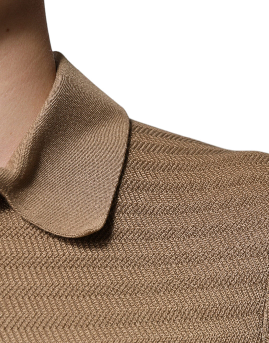 Dolce &amp; Gabbana Sample Sale Dolce &amp; Gabbana Brown Collared Short Sleeves Polo T-shirt - | Designer outlet