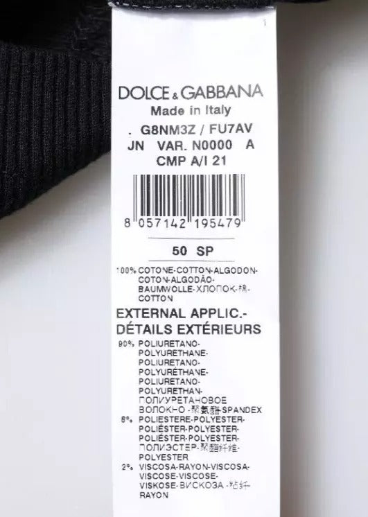 Dolce &amp; Gabbana Black Cotton Sleeveless Round Neck Tank T-shirt by Dolce &amp; Gabbana outlet now on sale