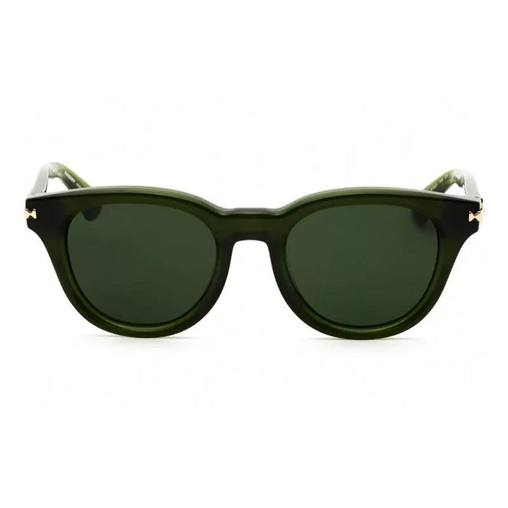 Burberry Sunglasses Round Full Rim, Green Frame And Dark Green Lens