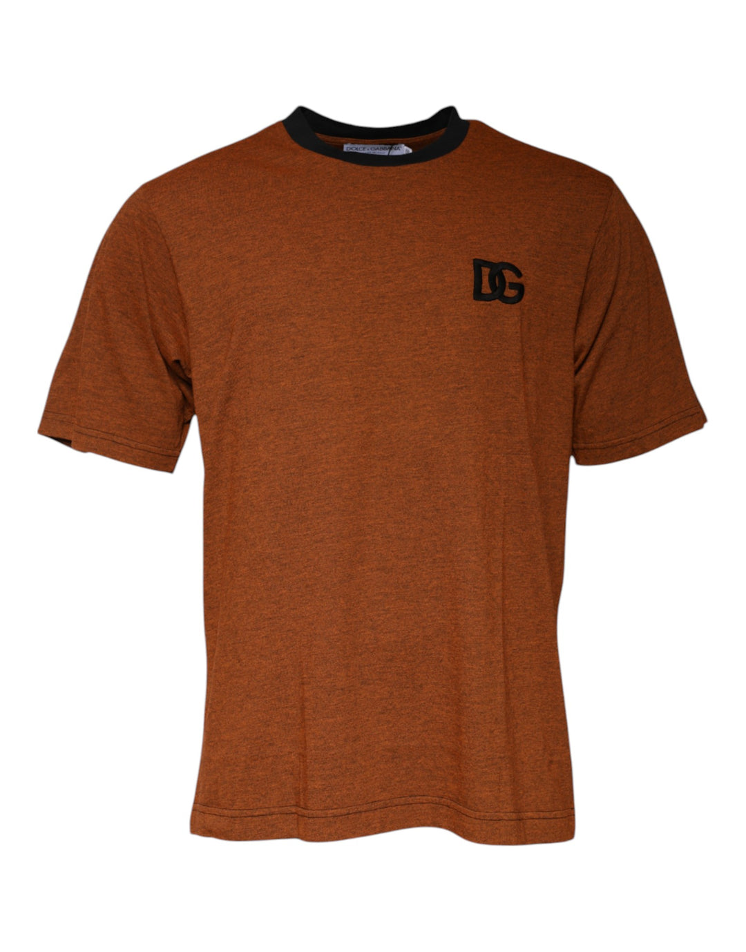 Dolce &amp; Gabbana Brown DG Logo Polyester Crew Neck T-shirt by Dolce &amp; Gabbana outlet now on sale