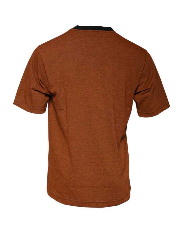 Dolce &amp; Gabbana Brown DG Logo Polyester Crew Neck T-shirt by Dolce &amp; Gabbana outlet now on sale