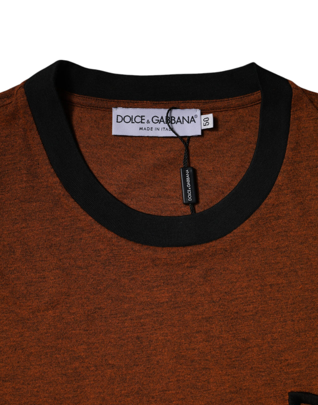 Dolce &amp; Gabbana Brown DG Logo Polyester Crew Neck T-shirt by Dolce &amp; Gabbana outlet now on sale