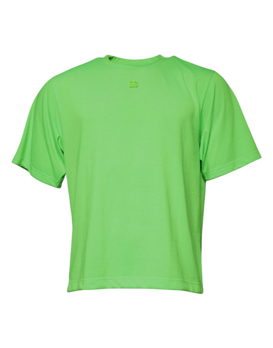 Dolce &amp; Gabbana Green Logo Polyester Crew Neck T-shirt by Dolce &amp; Gabbana outlet now on sale