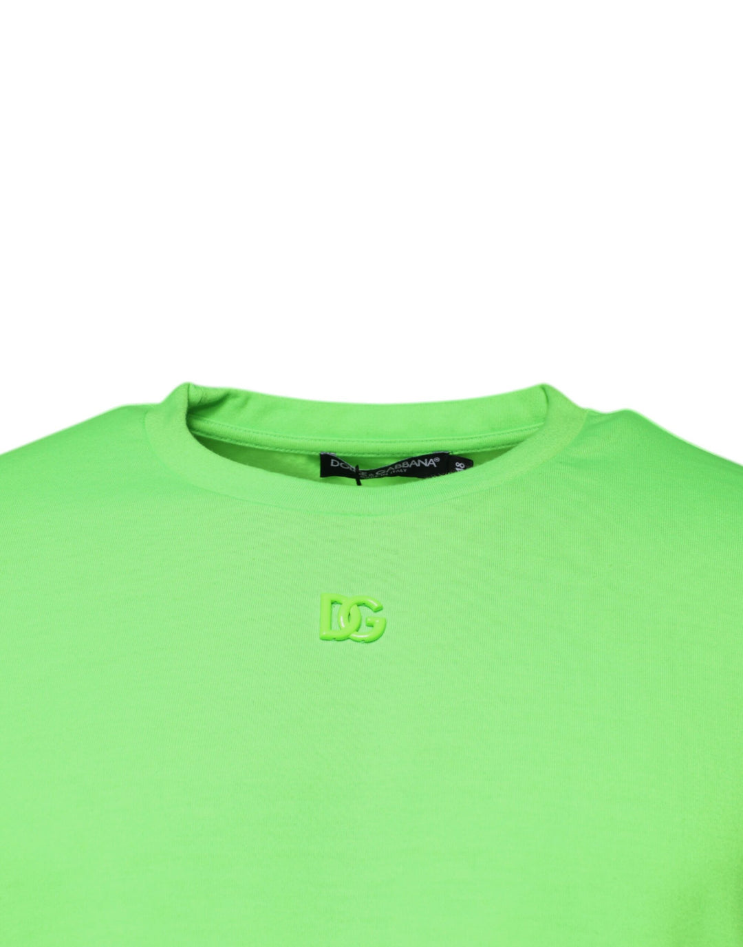 Dolce &amp; Gabbana Green Logo Polyester Crew Neck T-shirt by Dolce &amp; Gabbana outlet now on sale