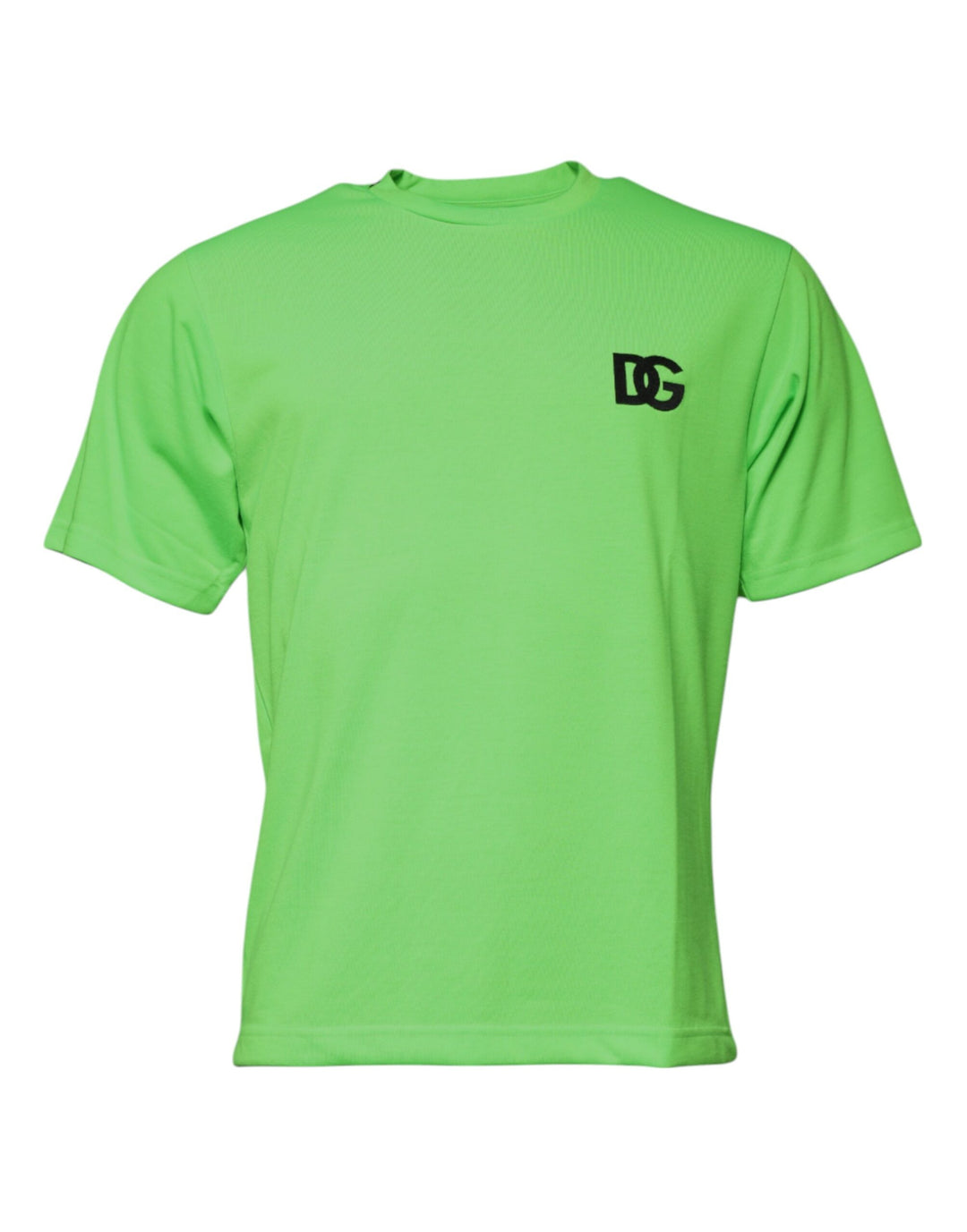 Dolce &amp; Gabbana Green Logo Polyester Crew Neck T-shirt by Dolce &amp; Gabbana outlet now on sale