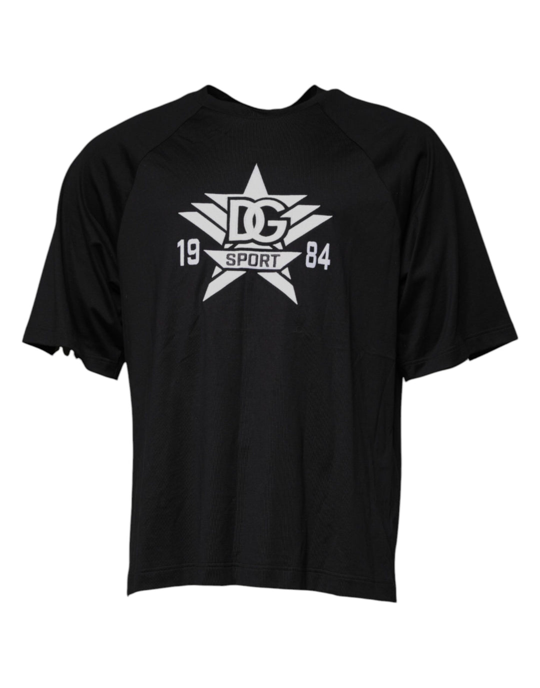 Dolce &amp; Gabbana Sample Sale Dolce &amp; Gabbana Black Logo Print Cotton Crew Neck T-shirt - | Designer outlet