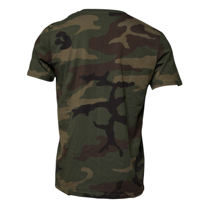 Dolce &amp; Gabbana Sample Sale Dolce &amp; Gabbana Multicolor Camouflage Cotton Crew Neck T-shirt - | Designer outlet