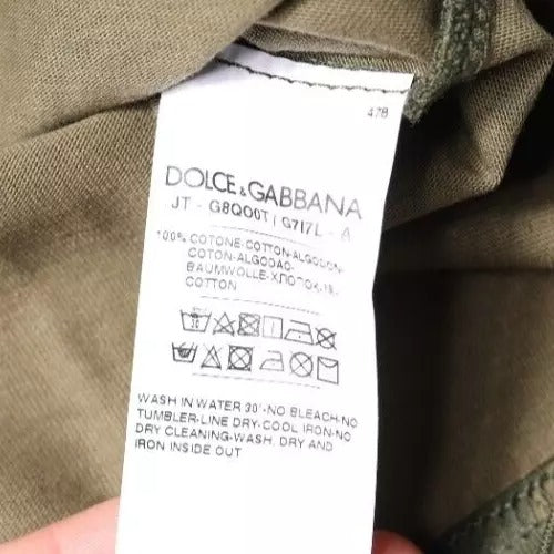 Dolce &amp; Gabbana Sample Sale Dolce &amp; Gabbana Multicolor Camouflage Cotton Crew Neck T-shirt - | Designer outlet