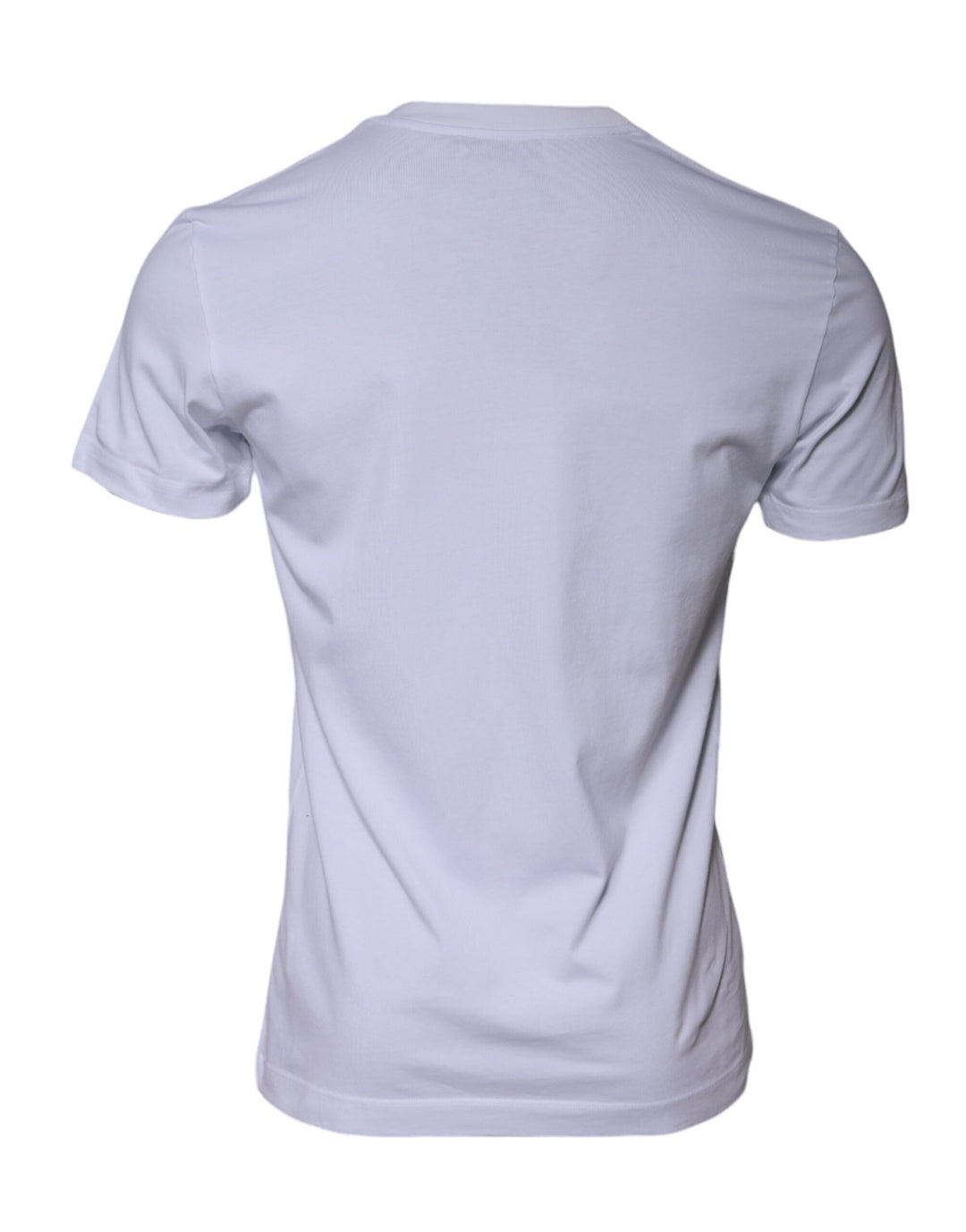 Dolce &amp; Gabbana Sample Sale Dolce &amp; Gabbana White Logo Print Cotton Crew Neck T-shirt - | Designer outlet