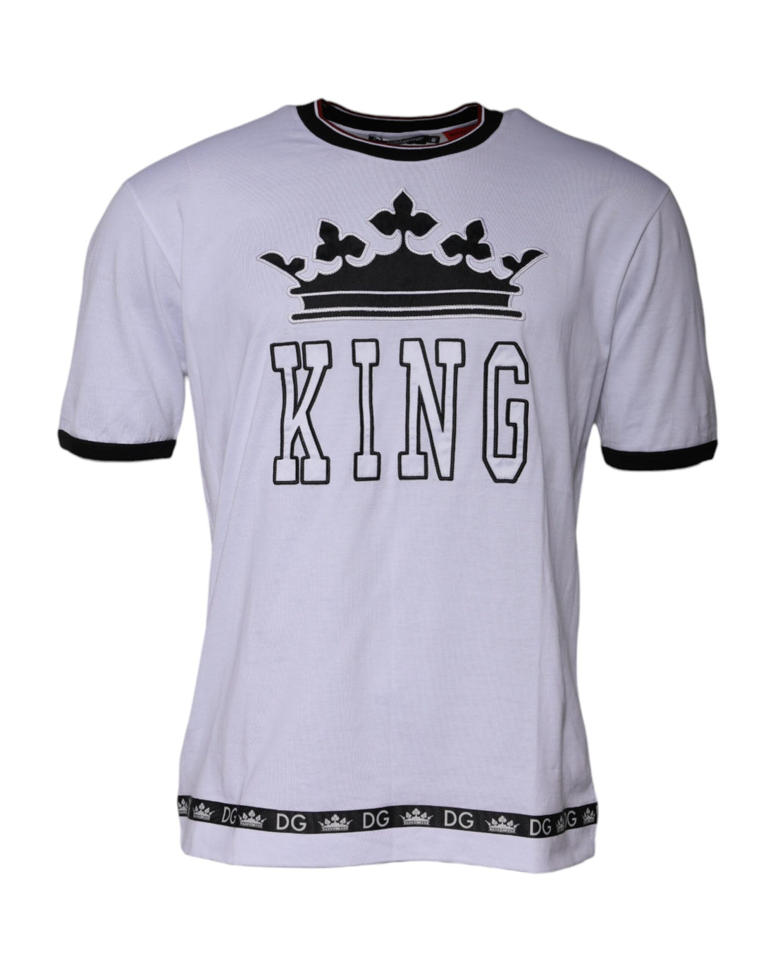 Dolce &amp; Gabbana White Jersey Crew Neck Short Sleeves T-shirt by Dolce &amp; Gabbana outlet now on sale