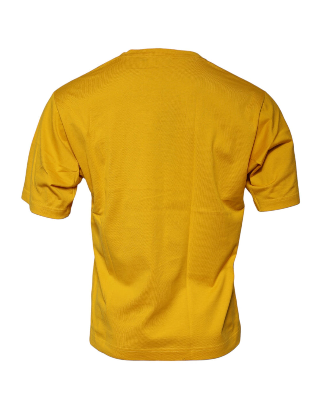 Dolce &amp; Gabbana Sample Sale Dolce &amp; Gabbana Dark Yellow Logo Crew Neck Short Sleeves T-shirt - | Designer outlet