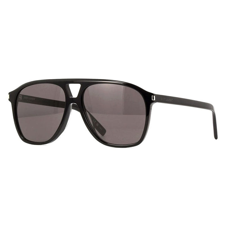 Saint Laurent Sunglasses Aviator Full Rim, Black Frame and Grey Lens SL596DUNE001