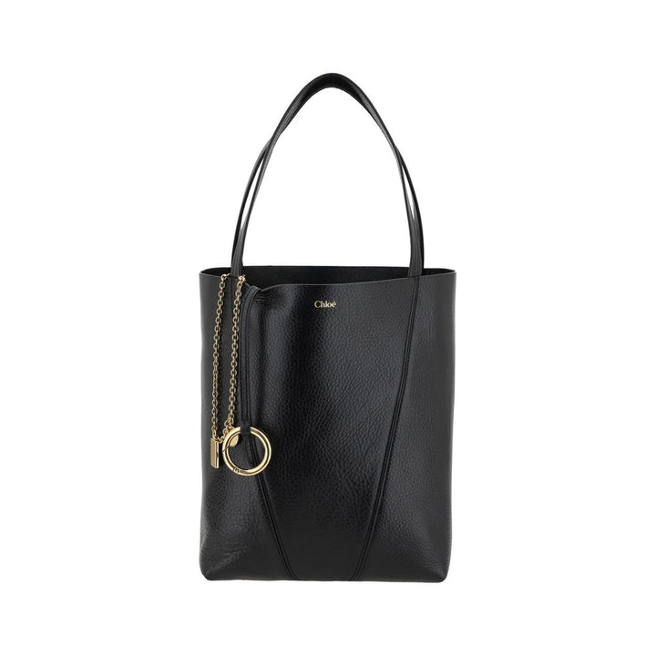 Chloé Black Calf Leather Bos Taurus Shoulder Bag by Chloé outlet now on sale