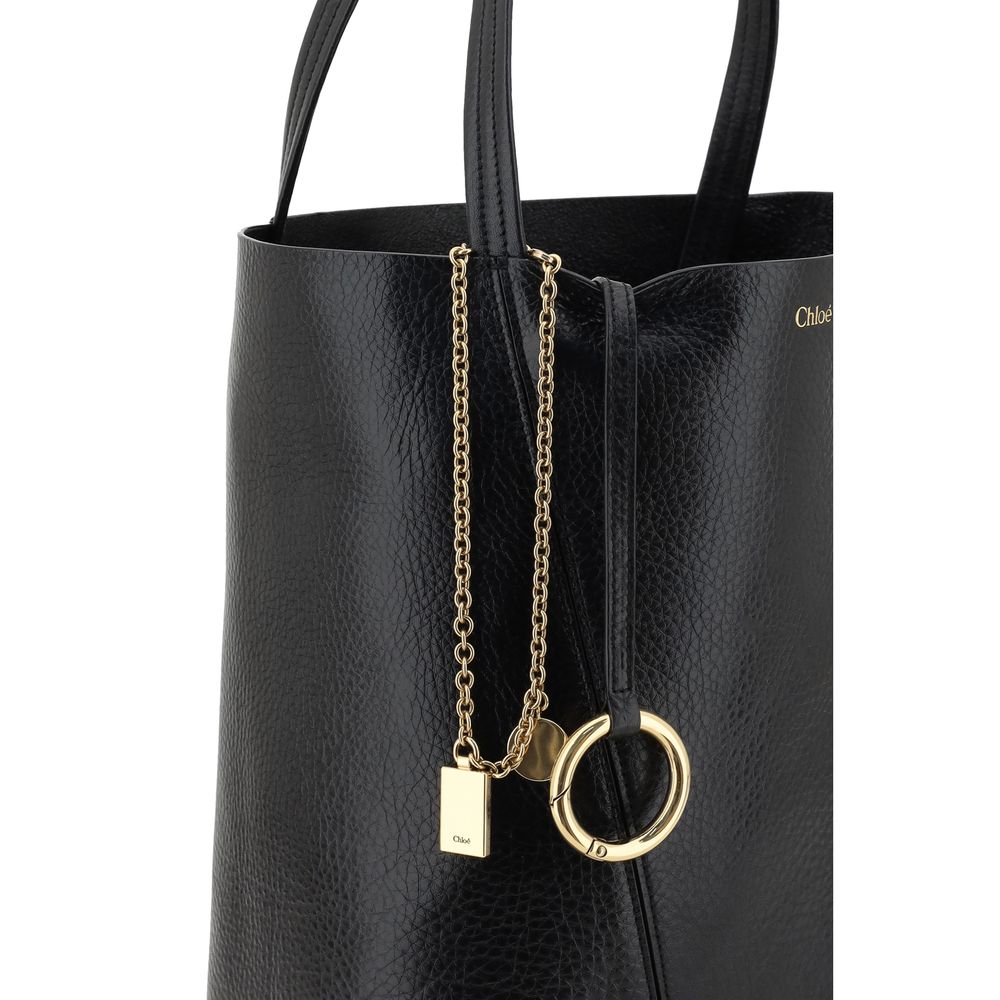 Chloé Black Calf Leather Bos Taurus Shoulder Bag by Chloé outlet now on sale