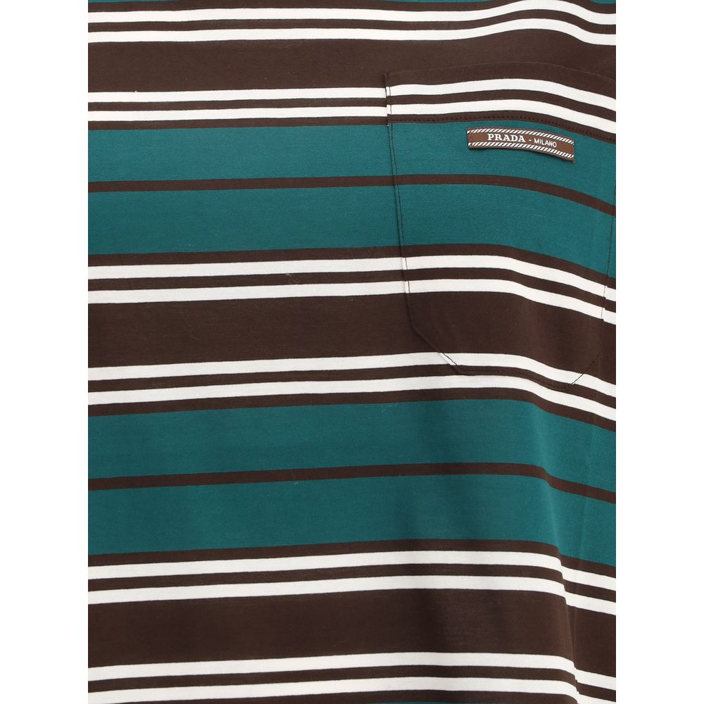 Prada Striped cotton T-shirt