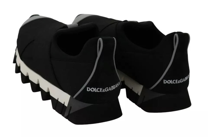 Dolce &amp; Gabbana Sample Sale Dolce &amp; Gabbana Black Shark Neoprene Stretch Sneakers Shoes - | Designer outlet