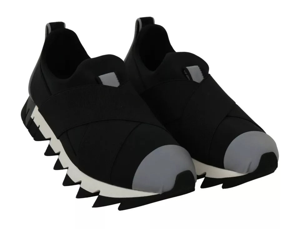 Dolce &amp; Gabbana Black Shark Neoprene Stretch Sneakers Shoes by Dolce &amp; Gabbana outlet now on sale