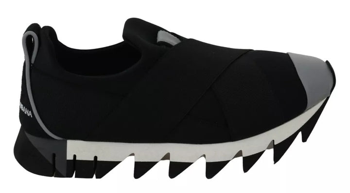 Dolce &amp; Gabbana Sample Sale Dolce &amp; Gabbana Black Shark Neoprene Stretch Sneakers Shoes - | Designer outlet