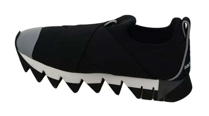 Dolce &amp; Gabbana Sample Sale Dolce &amp; Gabbana Black Shark Neoprene Stretch Sneakers Shoes - | Designer outlet