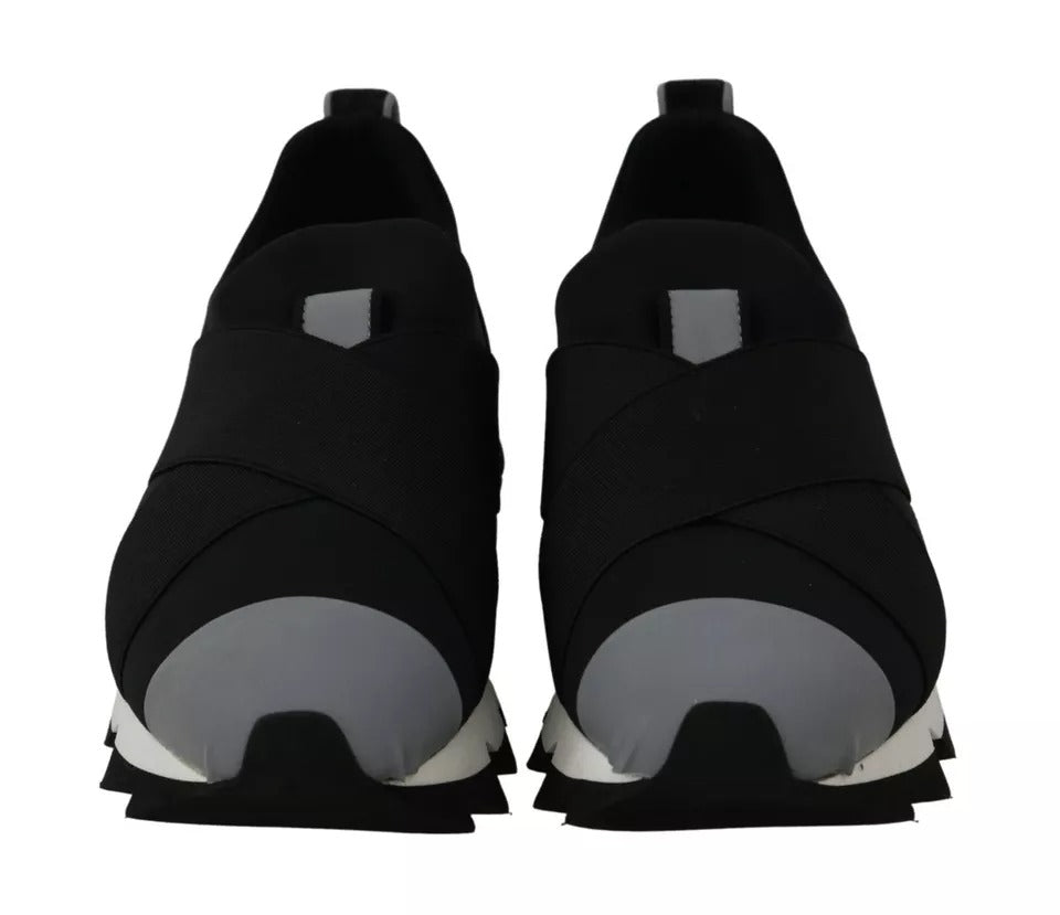 Dolce &amp; Gabbana Sample Sale Dolce &amp; Gabbana Black Shark Neoprene Stretch Sneakers Shoes - | Designer outlet