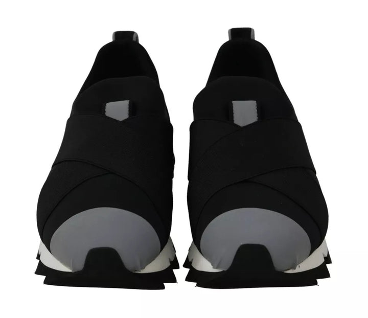 Dolce &amp; Gabbana Sample Sale Dolce &amp; Gabbana Black Shark Neoprene Stretch Sneakers Shoes - | Designer outlet