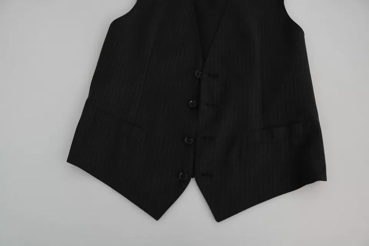 Dolce &amp; Gabbana Sample Sale Dolce &amp; Gabbana Black Men Formal STAFF Dress Waistcoat Vest - | Designer outlet