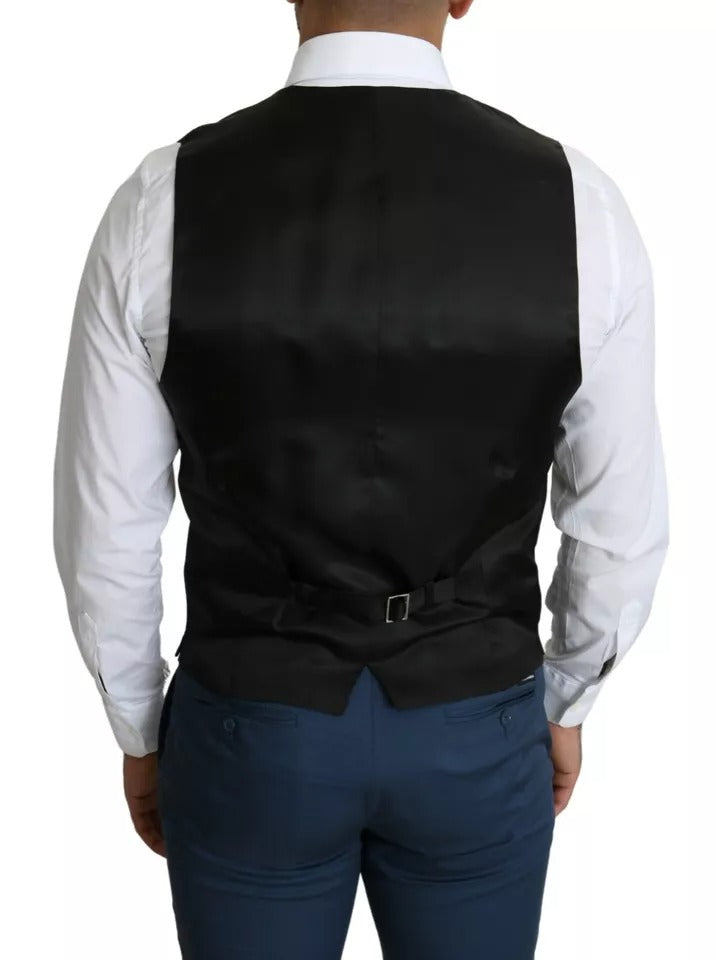 Dolce &amp; Gabbana Sample Sale Dolce &amp; Gabbana Black Men Formal STAFF Dress Waistcoat Vest - | Designer outlet