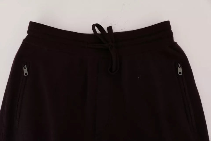 Dolce &amp; Gabbana Sample Sale Dolce &amp; Gabbana Purple Cashmere Gym Training Sport Pants - | Designer outlet
