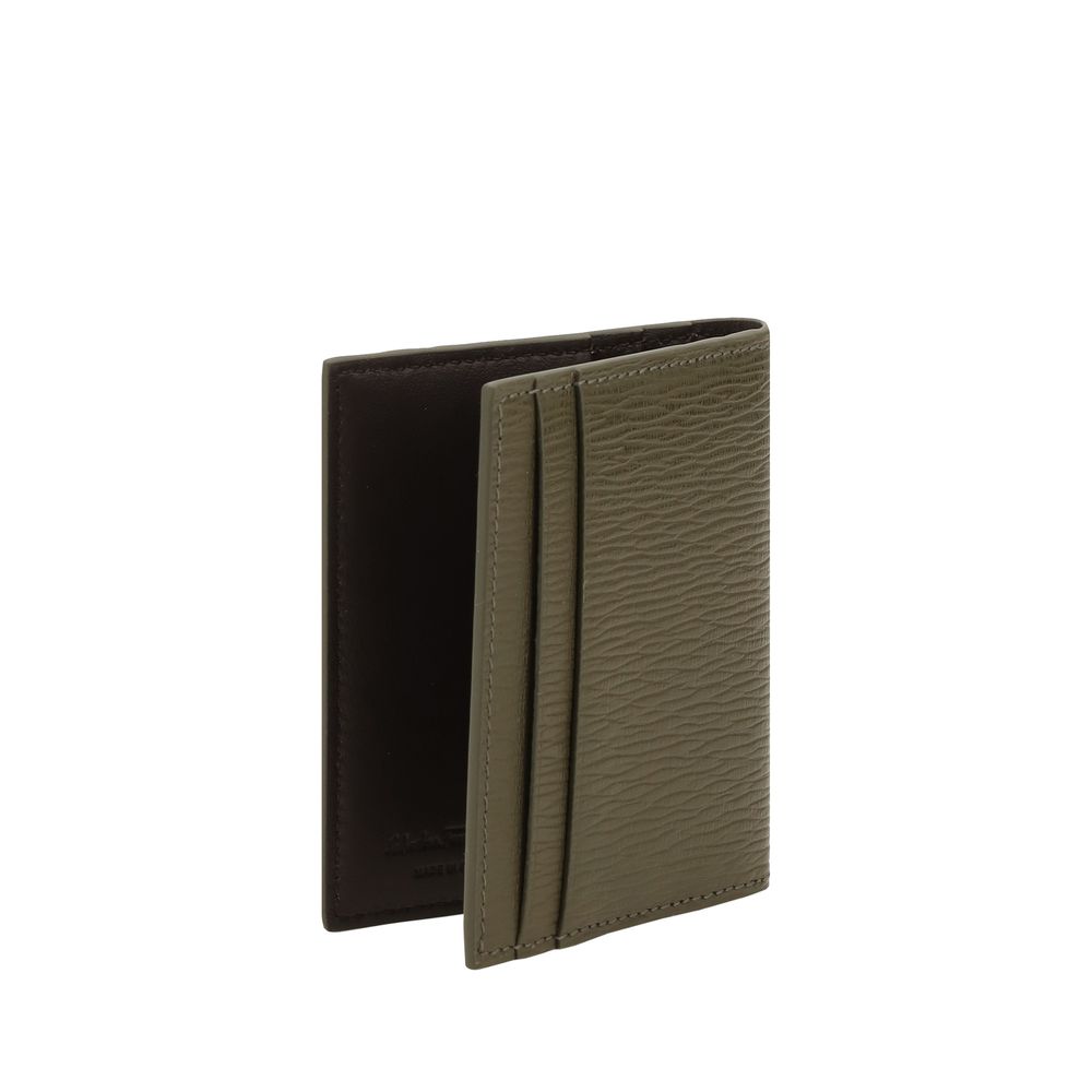 Ferragamo Gancini leather Card Holder