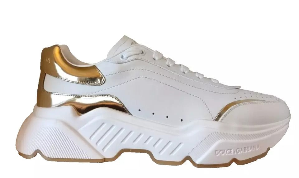 Dolce &amp; Gabbana Sample Sale Dolce &amp; Gabbana White Gold DAYMASTER Leather Sneakers Men Shoes - | Designer outlet
