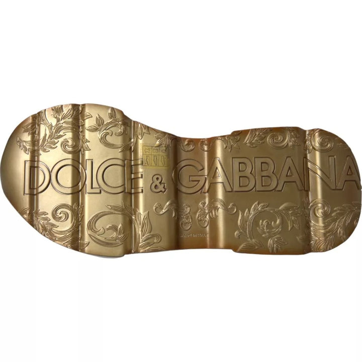 Dolce &amp; Gabbana Sample Sale Dolce &amp; Gabbana White Gold DAYMASTER Leather Sneakers Men Shoes - | Designer outlet