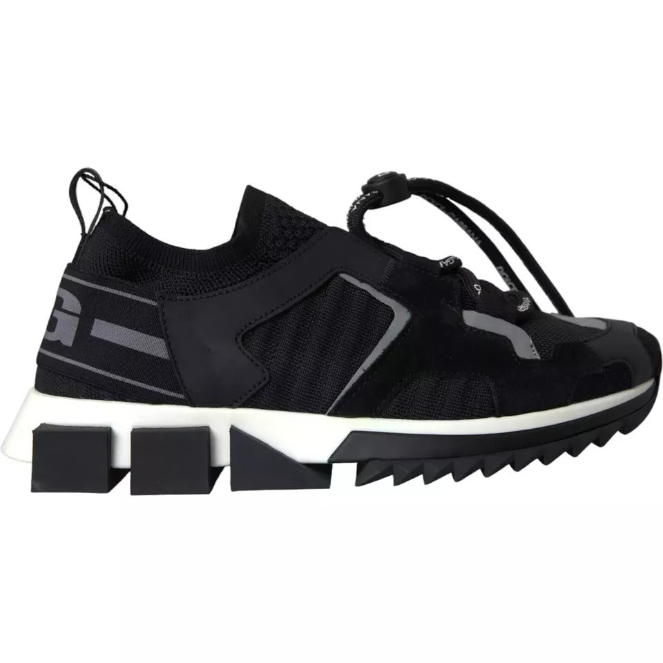 Dolce &amp; Gabbana Sample Sale Dolce &amp; Gabbana Black White Logo Sorrento Mens Sneakers Shoes - | Designer outlet