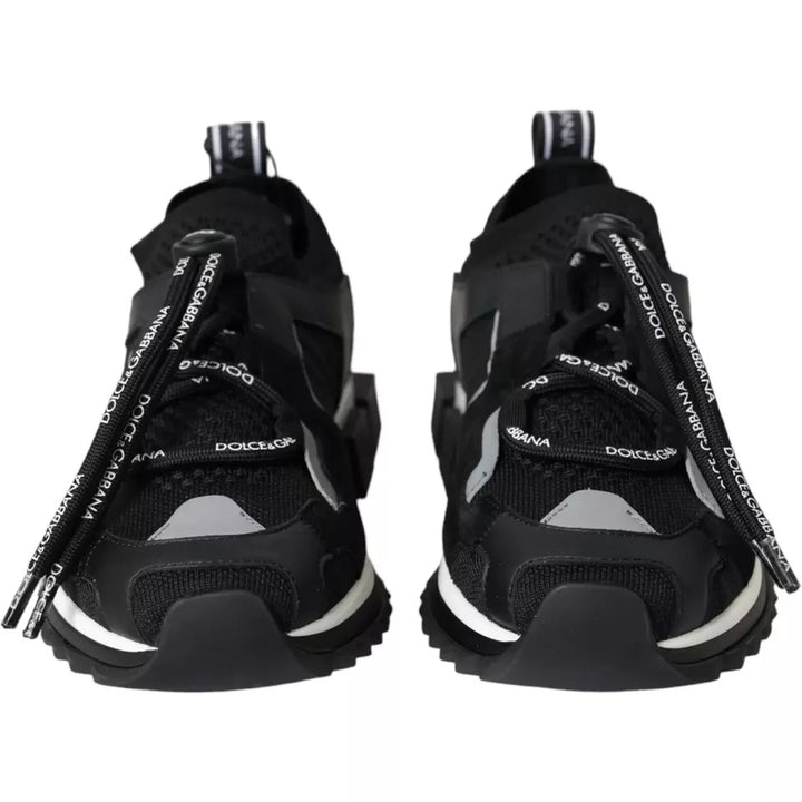Dolce &amp; Gabbana Sample Sale Dolce &amp; Gabbana Black White Logo Sorrento Mens Sneakers Shoes - | Designer outlet
