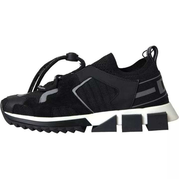 Dolce &amp; Gabbana Sample Sale Dolce &amp; Gabbana Black White Logo Sorrento Mens Sneakers Shoes - | Designer outlet