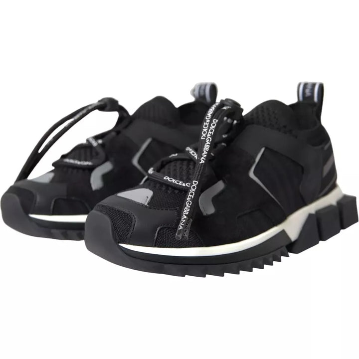 Dolce &amp; Gabbana Sample Sale Dolce &amp; Gabbana Black White Logo Sorrento Mens Sneakers Shoes - | Designer outlet