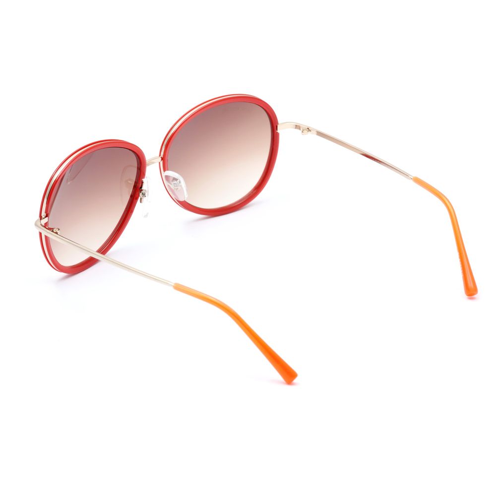 Lancaster Red Metal Sunglasses