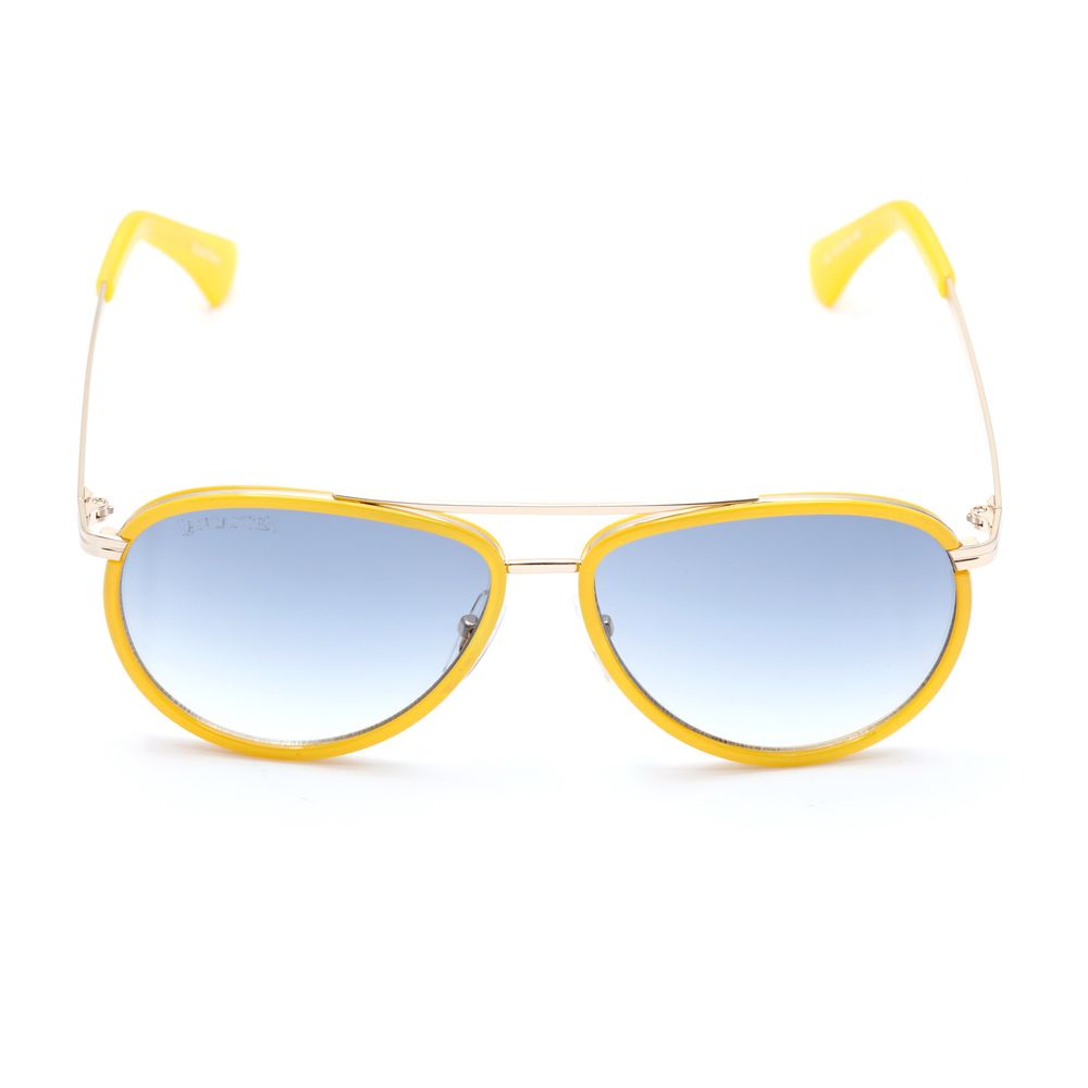 Lancaster Yellow Metal Sunglasses