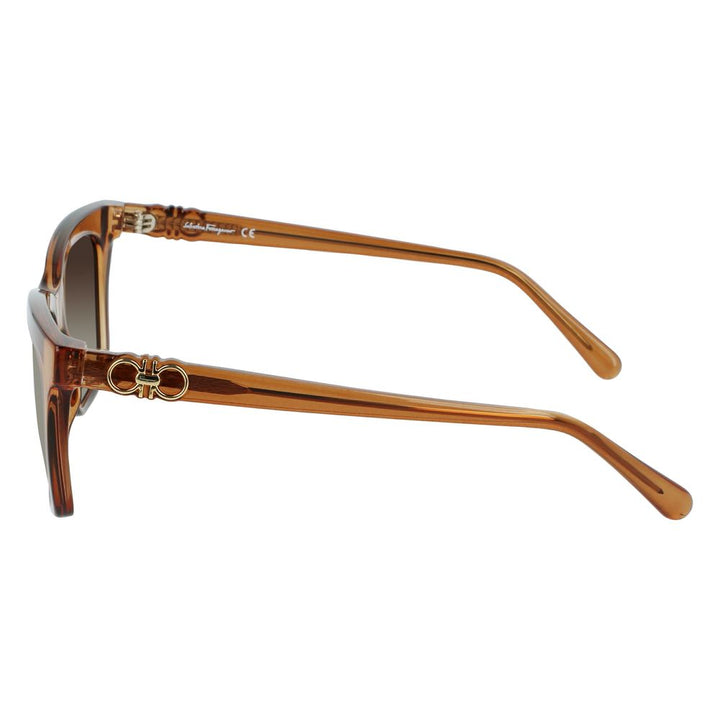 Ferragamo Brown Injected Sunglasses