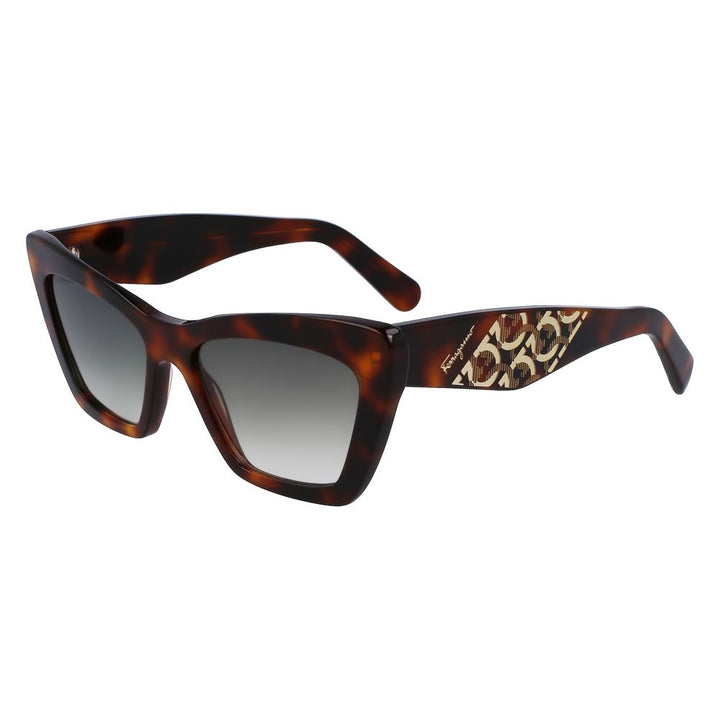 Ferragamo Brown Recycled Acetate Sunglasses