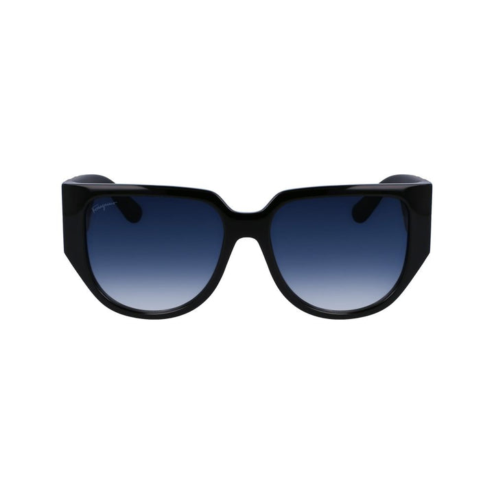 Ferragamo Black Bio Injected Sunglasses