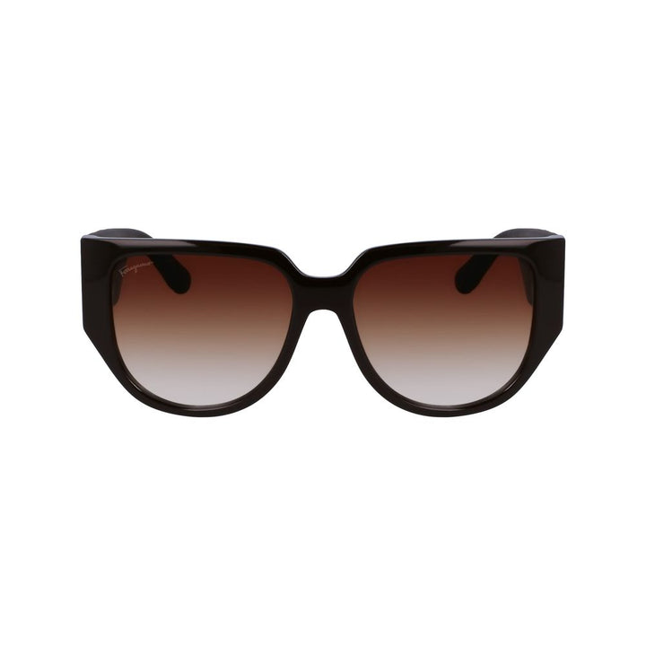 Ferragamo Brown Bio Injected Sunglasses