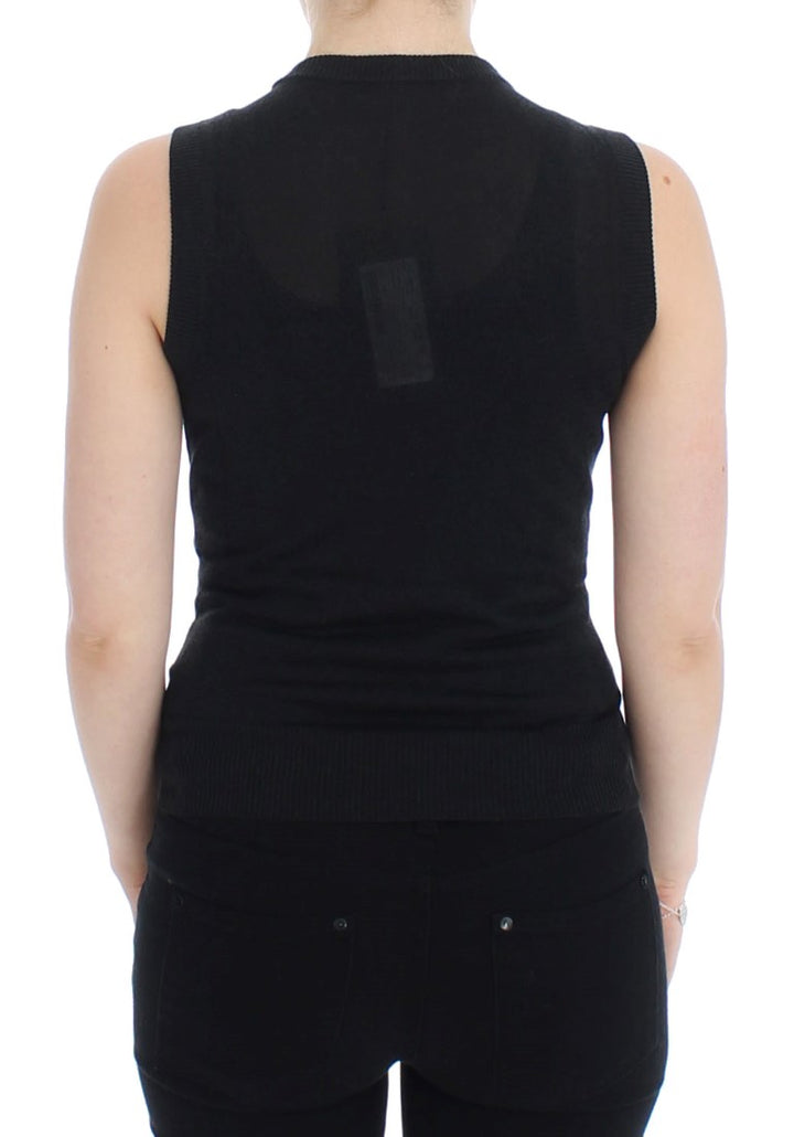 Dolce & Gabbana Elegant Black Sleeveless Pullover Vest