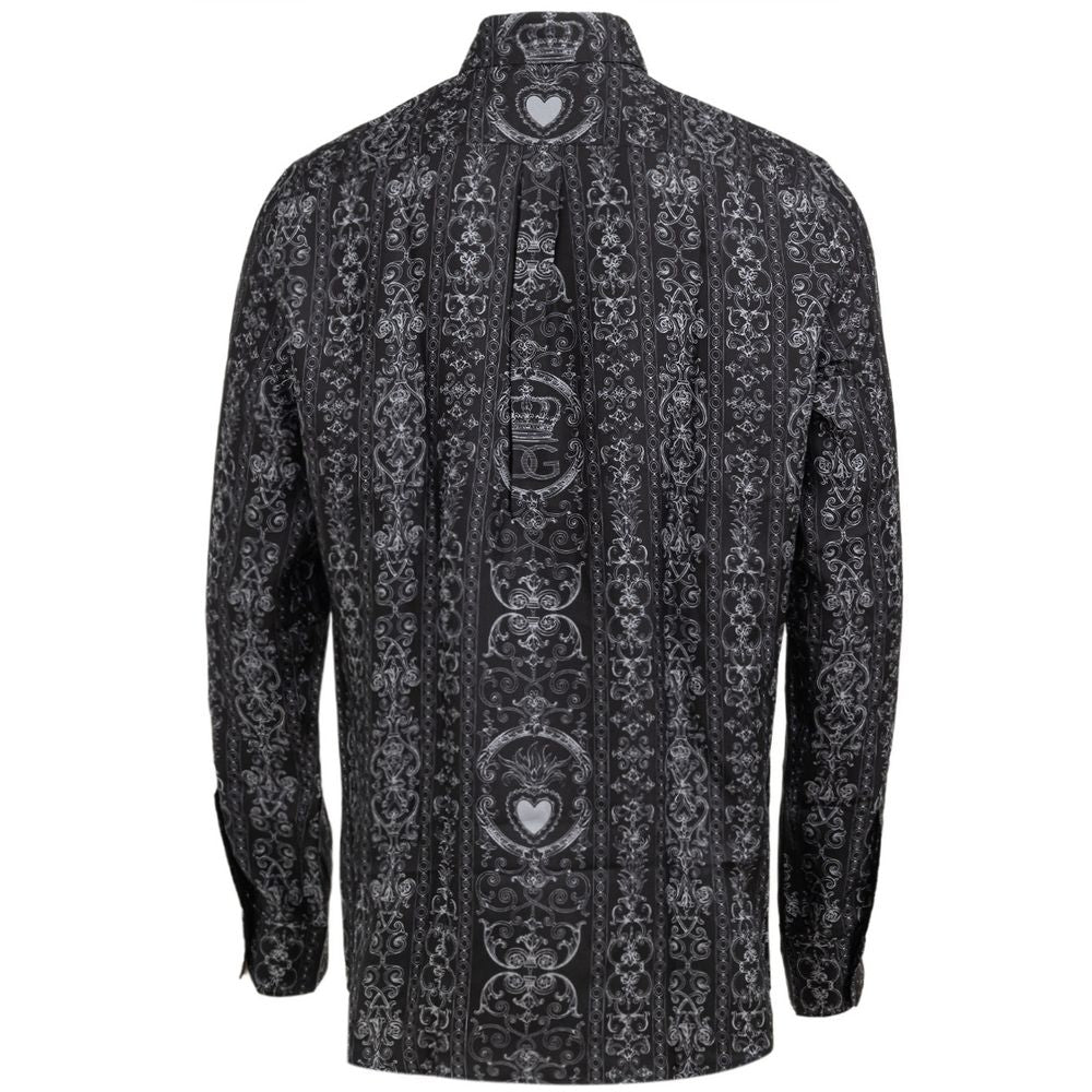 Dolce & Gabbana Gray Silk Shirt