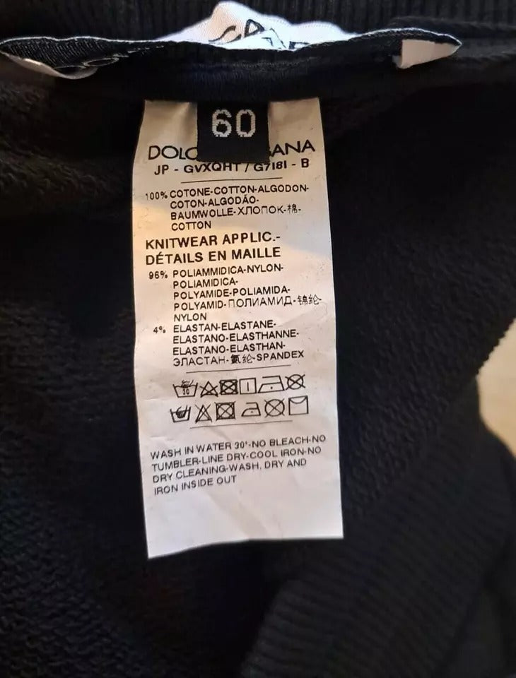 Dolce &amp; Gabbana Sample Sale Dolce &amp; Gabbana Black Cotton Jogger Men Sweatpants Pants - | Designer outlet