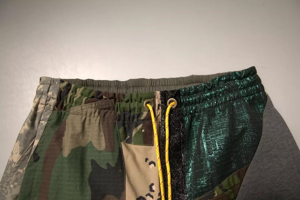 Dolce &amp; Gabbana Sample Sale Dolce &amp; Gabbana Multicolor Patchwork Cotton Jogger Sweatpants Pants - | Designer outlet