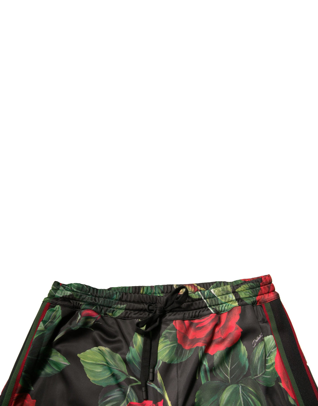 Dolce &amp; Gabbana Sample Sale Dolce &amp; Gabbana Black Floral Polyester Jogger Sweatpants Pants - | Designer outlet