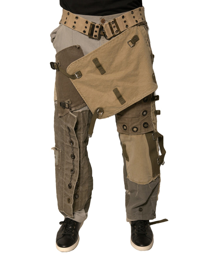 Dolce &amp; Gabbana Sample Sale Dolce &amp; Gabbana Multicolor Reconstructed Flight Cargo Pants - | Designer outlet