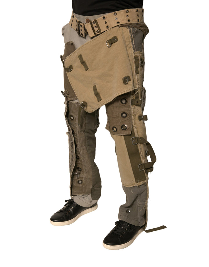 Dolce &amp; Gabbana Sample Sale Dolce &amp; Gabbana Multicolor Reconstructed Flight Cargo Pants - | Designer outlet