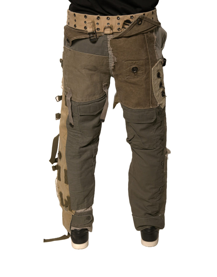 Dolce &amp; Gabbana Sample Sale Dolce &amp; Gabbana Multicolor Reconstructed Flight Cargo Pants - | Designer outlet