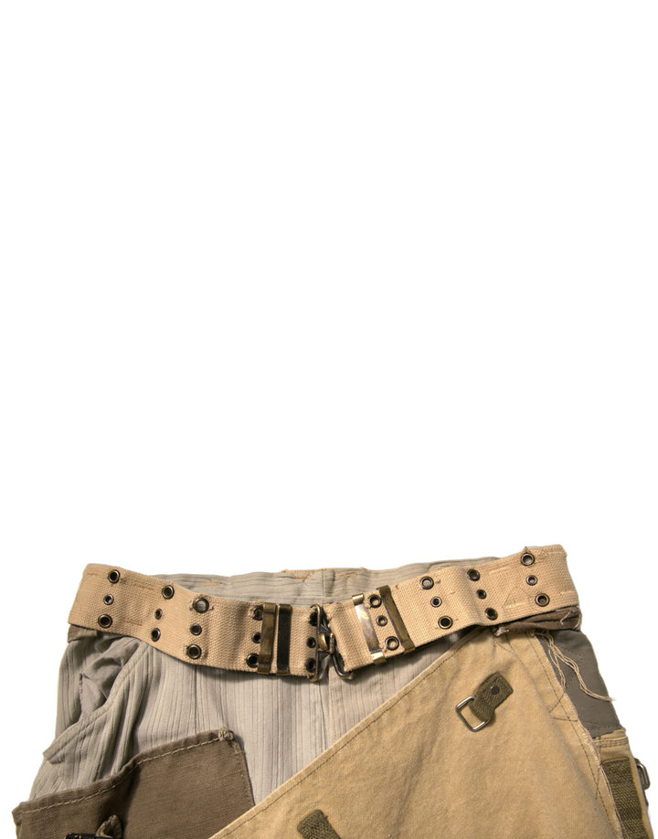 Dolce &amp; Gabbana Sample Sale Dolce &amp; Gabbana Multicolor Reconstructed Flight Cargo Pants - | Designer outlet